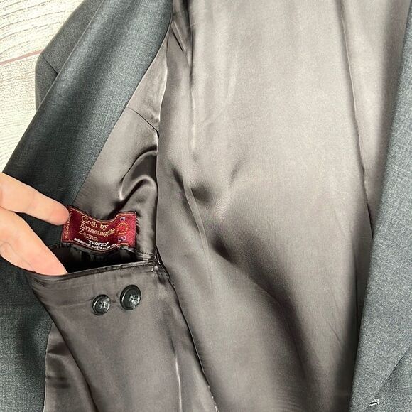 YING & TAI & ERMENEGILDO ZEGNA Wool Suit Jacket Suit Coat - Picture 10 of 12